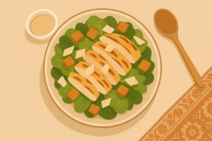 طرز تهیه سالاد سزار خانگی حرفه‌ای: از سس مخصوص رستورانی تا نسخه رژیمی